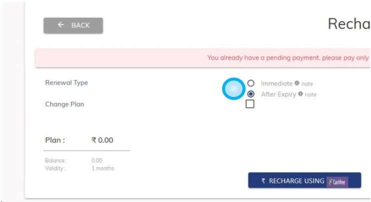 Immeidate Or After Expiry Option